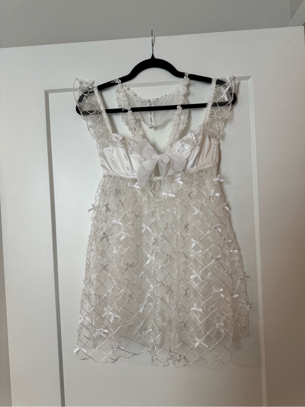 For Love & Lemons Fiorella Slip Dress Bows